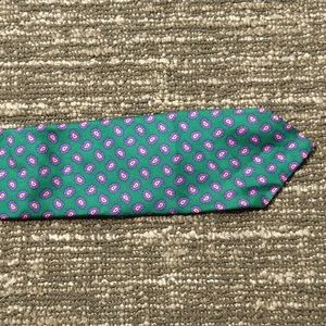 Resilio green pink paisley tie